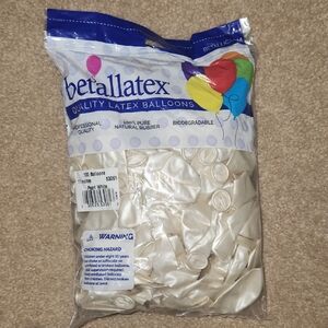 Betallatex White Latex Balloons 11 Inch